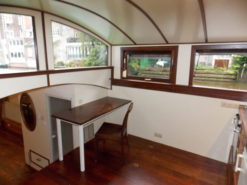 houseboat kitchen view